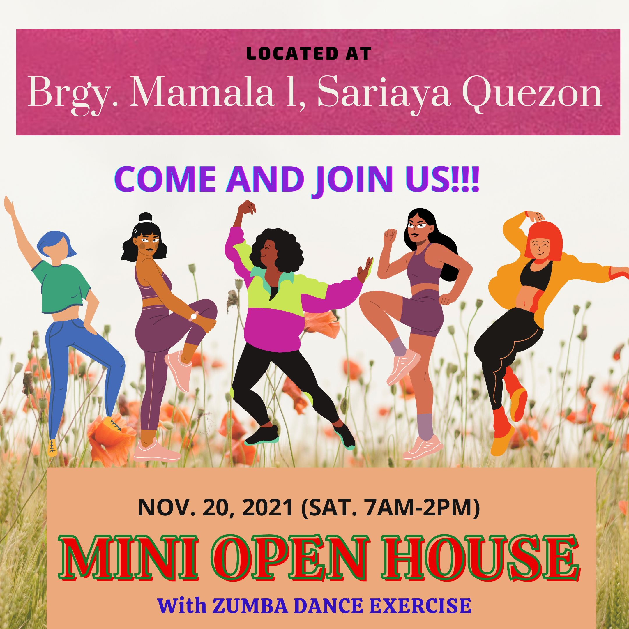 Mini Open House with Zumba